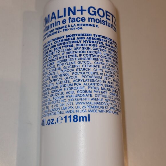 Malin + Goetz vitamin e face moisturizer 118ML $60 - Picture 5 of 6